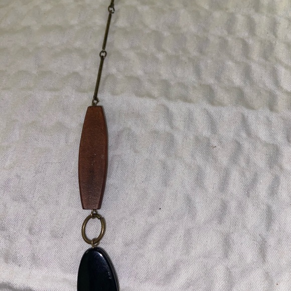 Necklace-Xtra long earthtone necklace - Picture 3 of 12